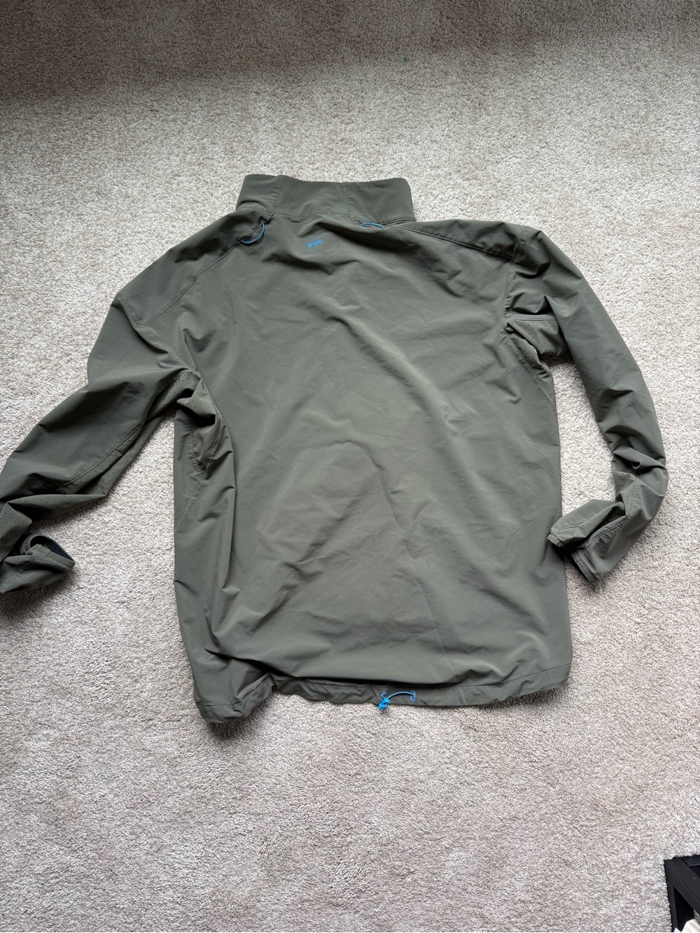 Janji Men's Olive Windbreaker Jacket - Unbranded
